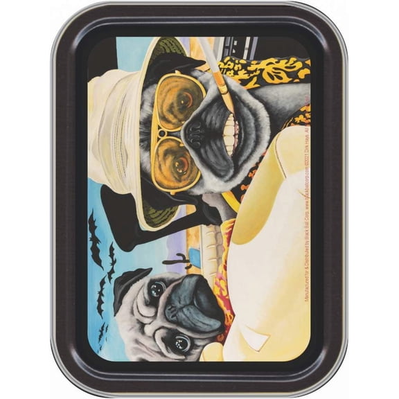 Stash Tins - Fear Pugs Storage Container 4.37" L x 3.5" W x 1" H