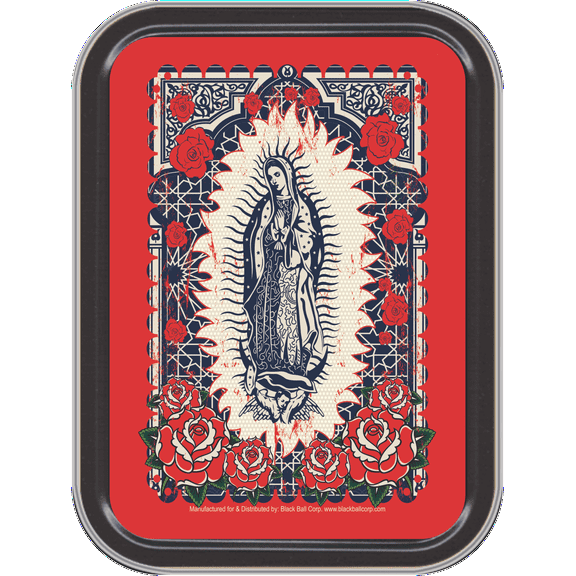 Stash Tins - Guadalupe Storage Container 4.37" L x 3.5" W x 1" H