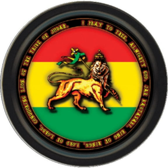 Stash Tins - Rasta Lion 3.5" Round Storage Container
