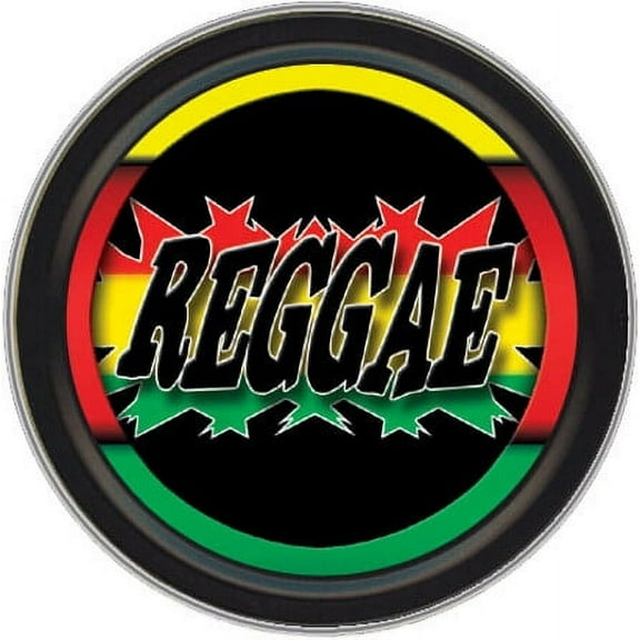 Stash Tins - Reggae 3.5" Round Storage Container