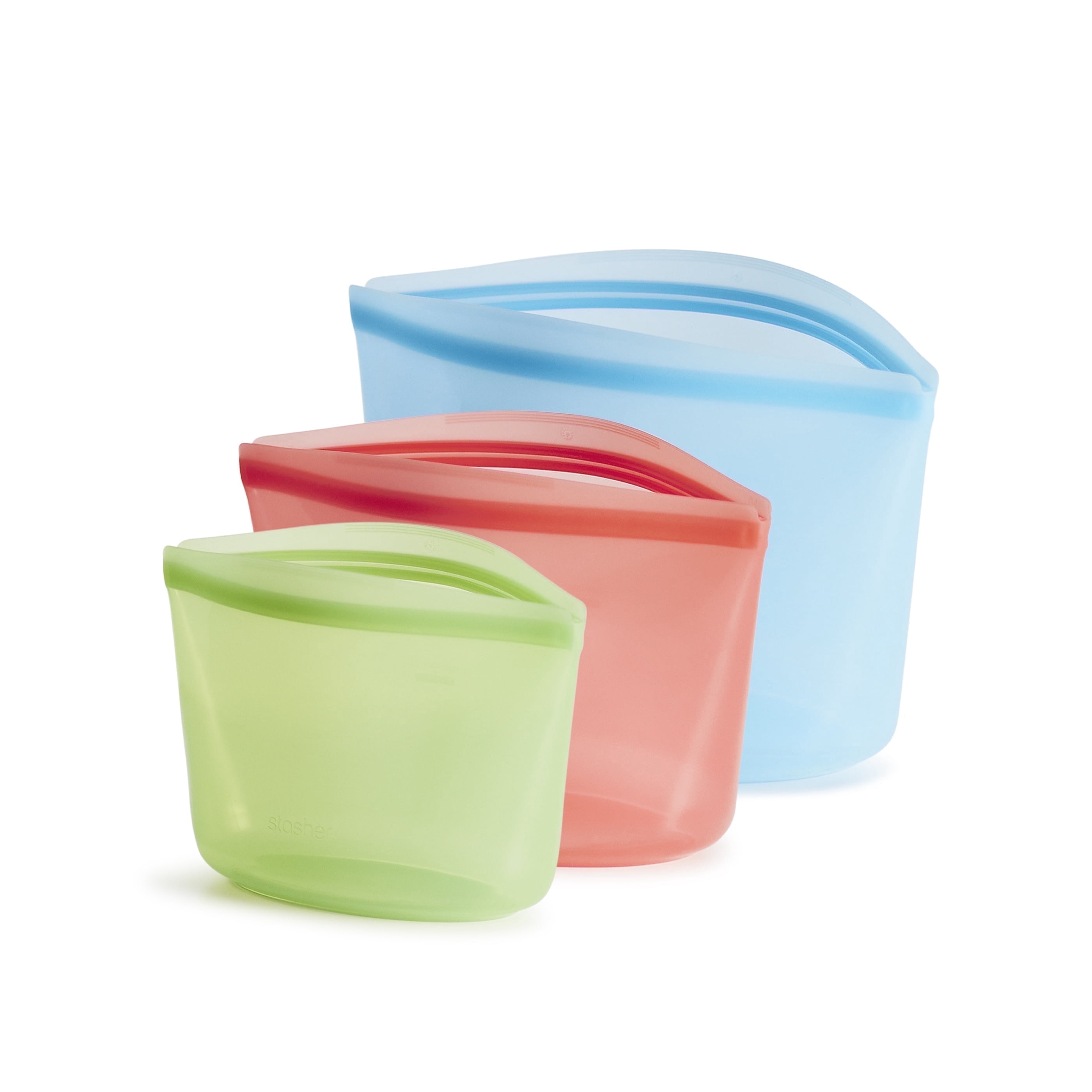 Premium Silicone Reusable Food Storage Bowls - 3pk