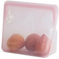 thumbnail image 1 of Stasher Platinum Silicone Food Grade Reusable Storage Bag, Pink (Stand-Up Mid) 56 fl. oz, 1 of 5