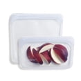 thumbnail image 1 of Stasher Premium Food-Safe Reusable Silicone Food Storage Bags, Leak Free, 2 Pack, Clear, 1 of 12