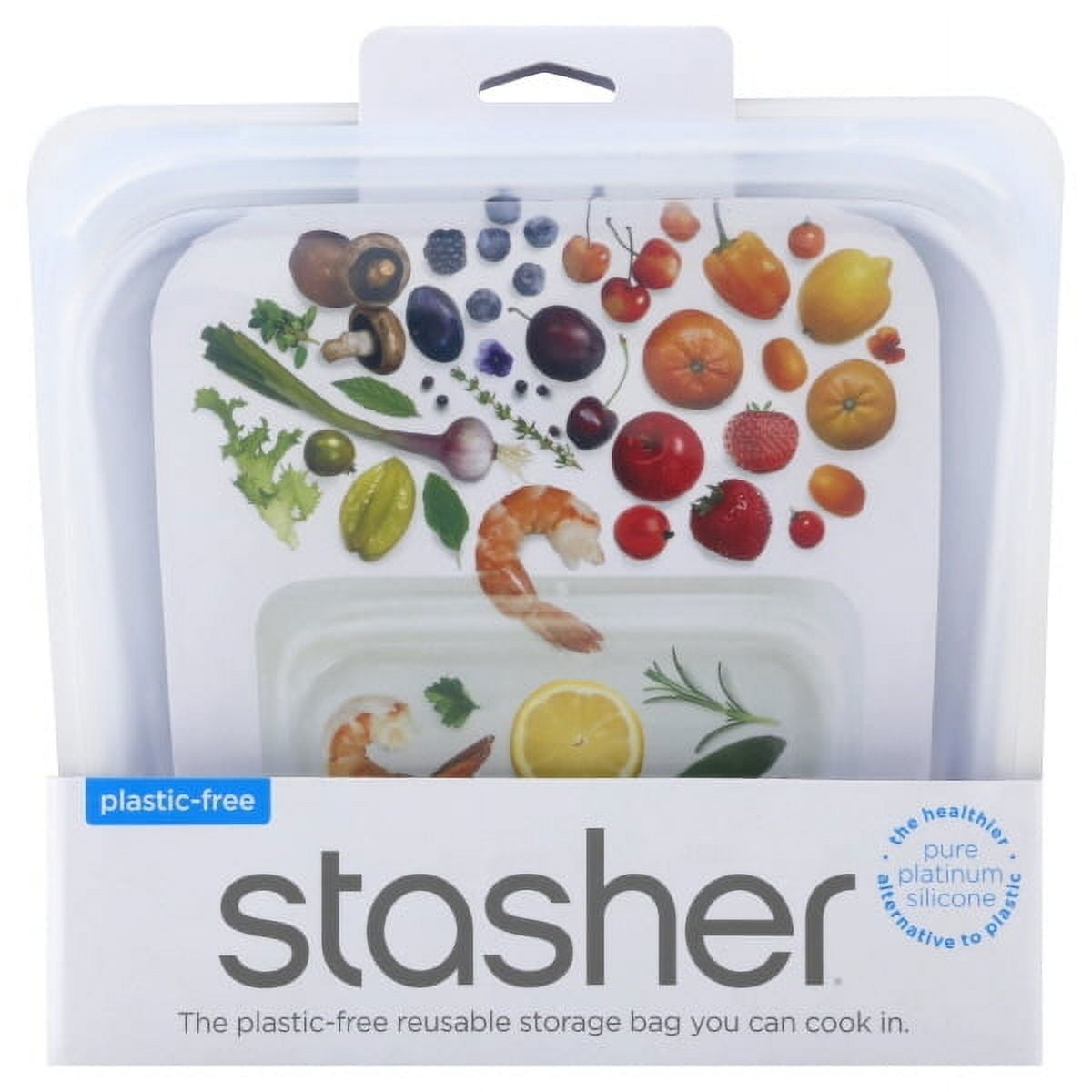 Stasher® Silicone Reusable 15 oz Sandwich Storage Bag – Neighborly