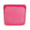 thumbnail image 1 of Stasher Premium Silicone Reusable Food Storage Container, Holds 28 oz, Pinch Loc Seal, BPA Free, Dishwasher Safe/Leak Free, Raspberry, 1 Sandwich Bag, 1 of 8