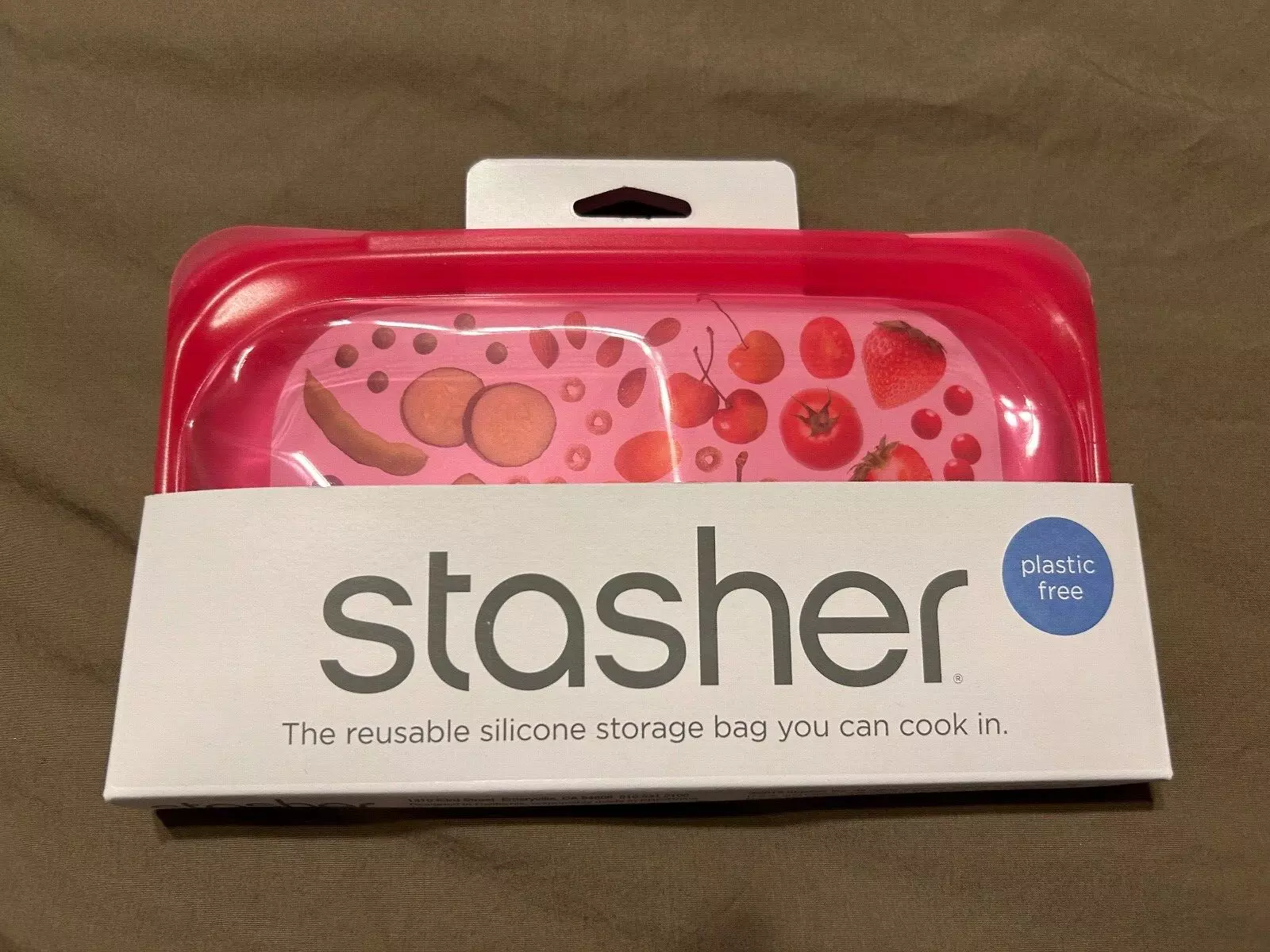 Stasher Reusable Silicone Storage Bag You Can Cook In - New - Snack Size