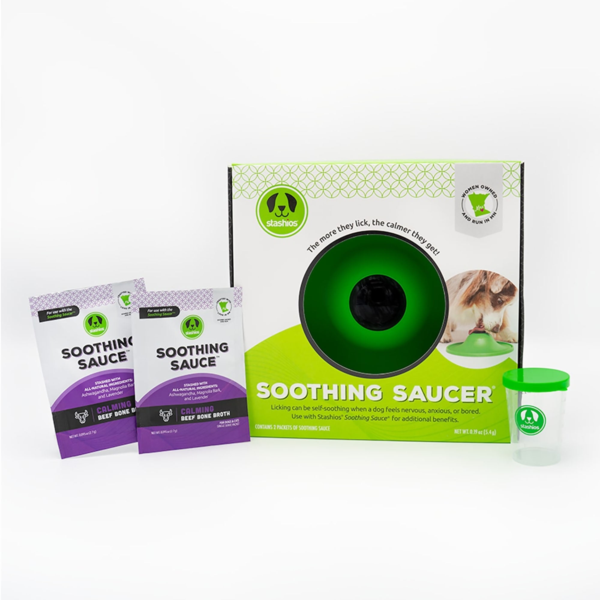 Stashios Soothing Saucer Calming Kit for All Size Dogs