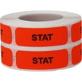 thumbnail image 1 of Stat Medical Healthcare Fluorescent Red Labels | .5 x 1.5" Rectangle - 500 Pack, 1 of 3