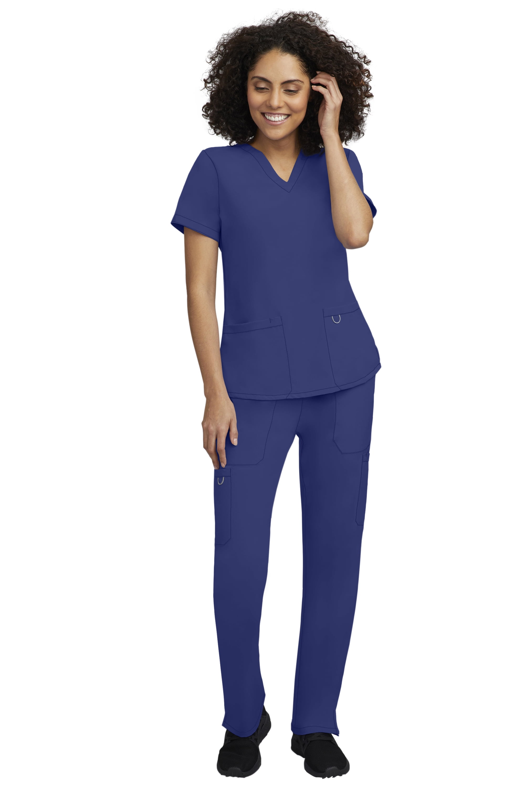 Stat Medical Wear 100200 Womens Scrubs Set 2 Pocket V-Neck Scrub Top ...