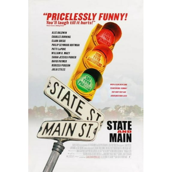 State And Main Movie poster Metal Sign Art Print 8x12 Multi-Color Square Adults Best Posters