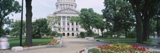 State Capital Building Madison Wisconsin USA Canvas Art - Panoramic Images (36 x 12)