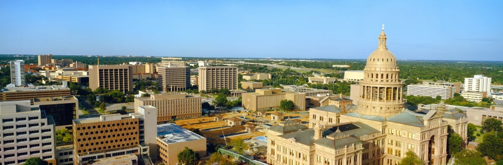 State Capitol Austin Texas Canvas Art - Panoramic Images (36 x 12)
