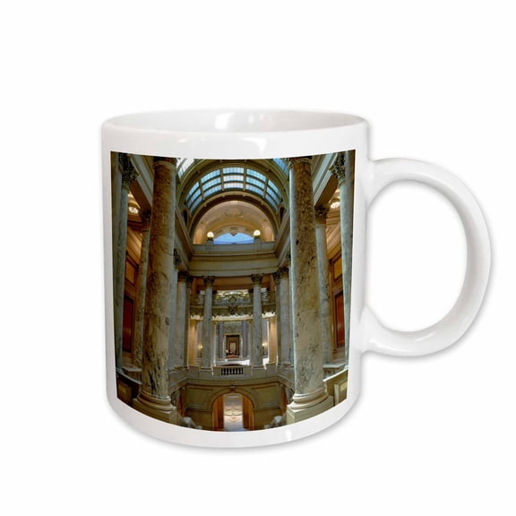 3drose, State Capitol Building, St Paul, Minnesota - Us24 Krs0000 - Keith and Rebecca Snell, 11oz Mug