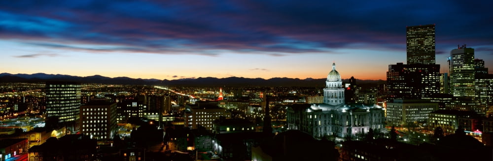 State Capitol of Colorado Denver Canvas Art - Panoramic Images (27 x 9)