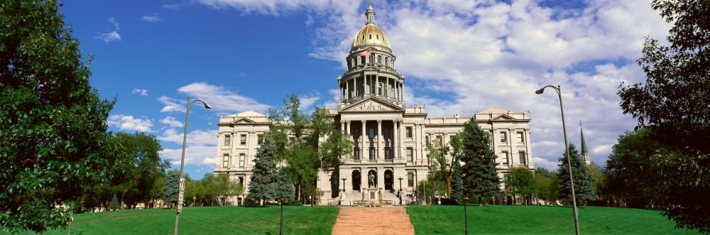 State Capitol of Colorado Denver Canvas Art - Panoramic Images (27 x 9)