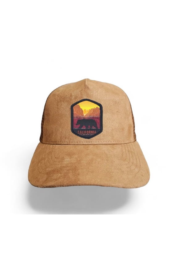 State Collection 5-Panel Trucker Hat  Suede with Snapback - California