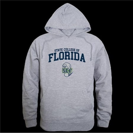 State College of Florida, Manatee-Sarasota Seal Hoodie, Heather Grey - Medium
