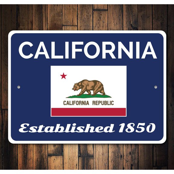 State Established Novelty Sign, Metal Wall Decor - 10x14 inches
