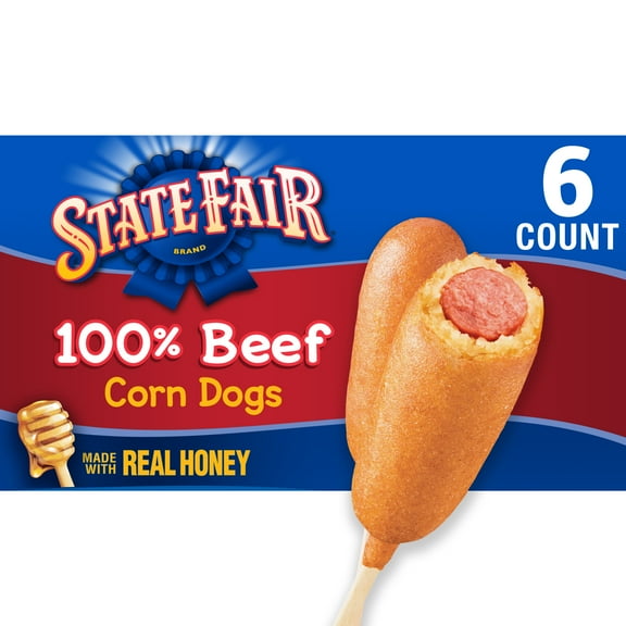 State Fair Beef Corn Dogs, 16 oz, 6 Count (Frozen)