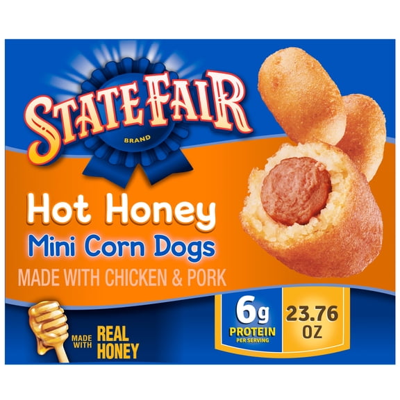 State Fair Hot Honey Mini Corn Dogs, 23.76 oz, 35 Count (Frozen)