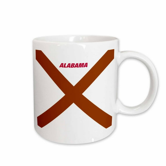 3drose, State Flag of Alabama, 11oz Mug
