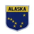 thumbnail image 1 of State Flag Shield Alaska Badge Patch Travel USA Embroidered Iron On Applique, 1 of 1