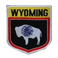 thumbnail image 1 of State Flag Shield Wyoming Patch Badge Travel USA Embroidered Iron On Applique, 1 of 1