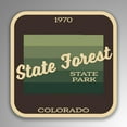 thumbnail image 1 of State Forest State Park Decal Sticker | 4-Inches By 4-Inches | Vinyl Sticker | UV Protective Laminate | SP024, 1 of 1