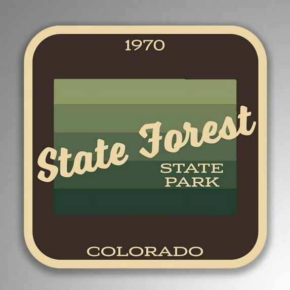 State Forest State Park Decal Sticker | 4-Inches By 4-Inches | Vinyl Sticker | UV Protective Laminate | SP024