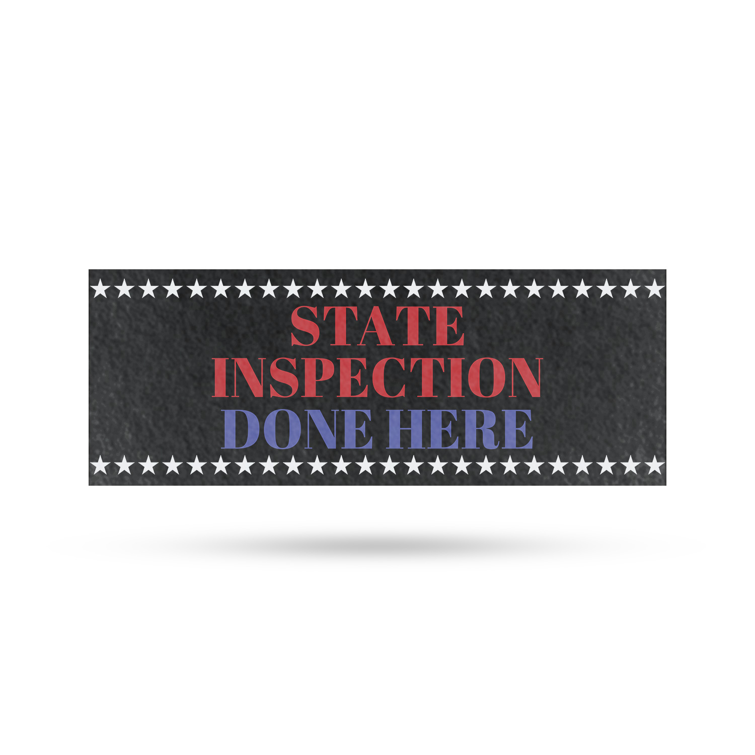 Stat Is Done State Inspection Done Here Vinyl Decal 12 Inch x 5 Inch Weatherproof ...