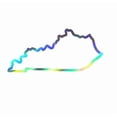 thumbnail image 1 of State Map Outline Kentucky Vinyl Decal Sticker UV & Waterproof Bumper Window Laptop Automotive Water Bottle Gift accessories – HOLO 6", 1 of 2