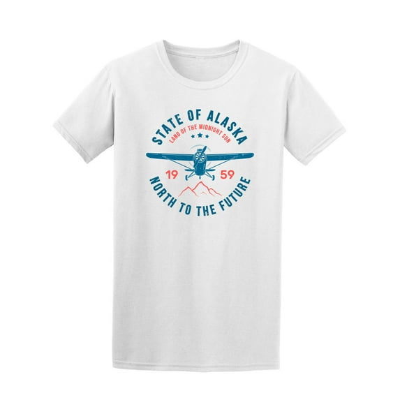 State Of Alaska North 1959 T-Shirt Men -Image by Shutterstock, Male Large