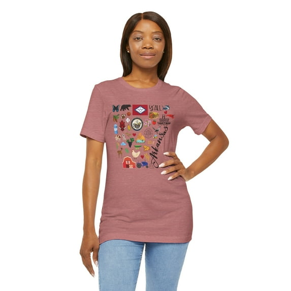State Of Arkansas State Map Souvenir Unisex Shirt