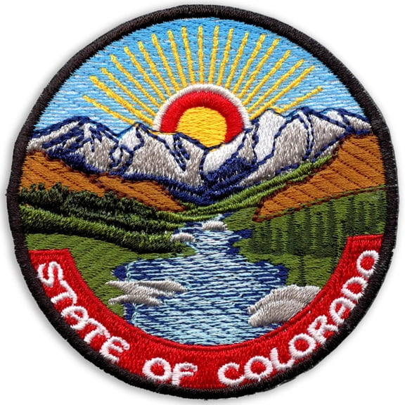 State Of Colorado Patch Outdoor Travel Souvenir Embroidered Iron On