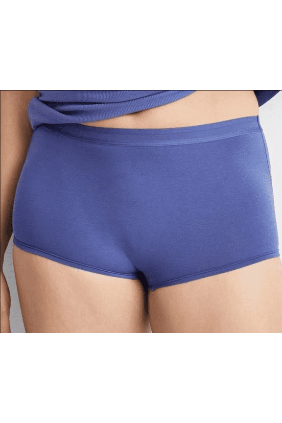 Women's Cotton Blend Boyshort Underwear XXL Nightfall