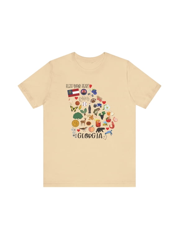 State Of Georgia State Map Souvenir Unisex Shirt