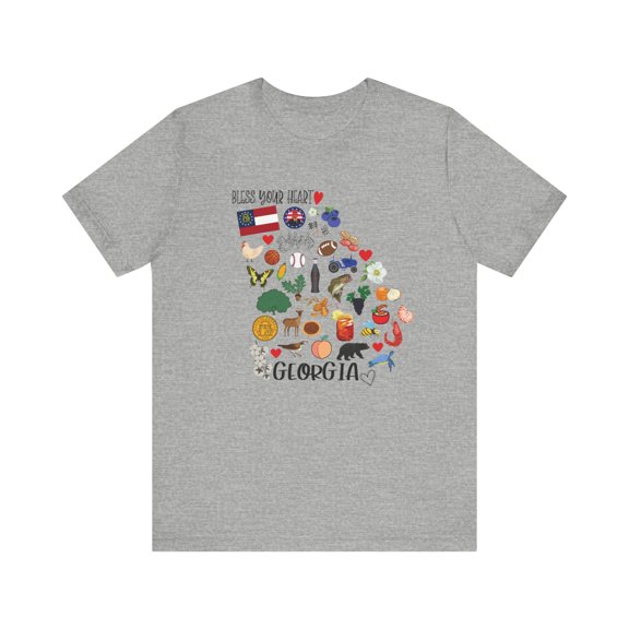 State Of Georgia State Map Souvenir Unisex Shirt