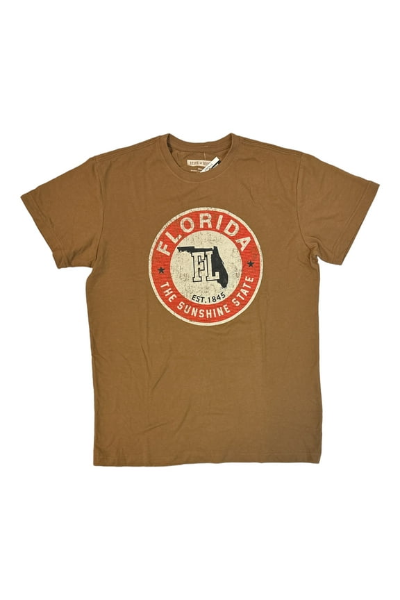 Men's Sport Circle State Crewneck Short Sleeve Tee (Florida, S)