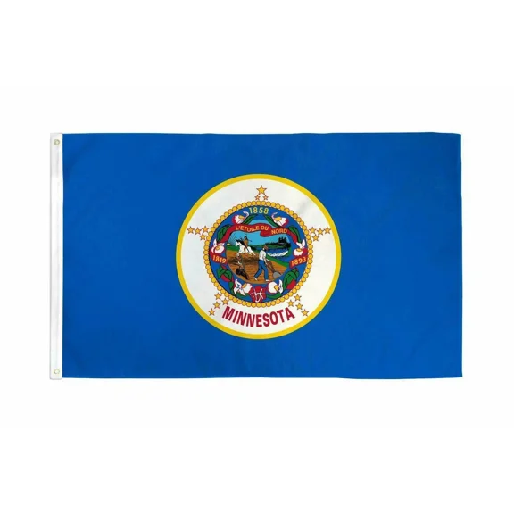 State Of Minnesota Flag 100D 3X5Ft Mn Midwest Dorm Gift Man Cave St Paul