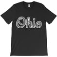 thumbnail image 1 of State Of Ohio Pride Funny Script Text Design Ohioan Graphic - Fan Favorite H31344 Unisex T-Shirt, Up to 5XL Available, 1 of 2