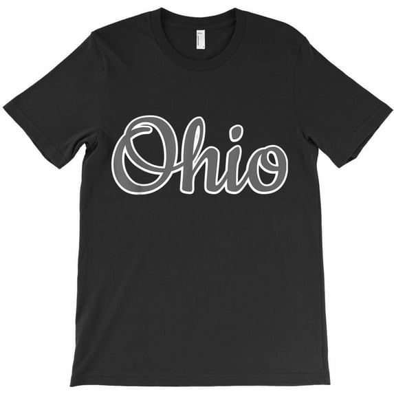 State Of Ohio Pride Funny Script Text Design Ohioan Graphic - Fan Favorite H31344 Unisex T-Shirt, Up to 5XL Available