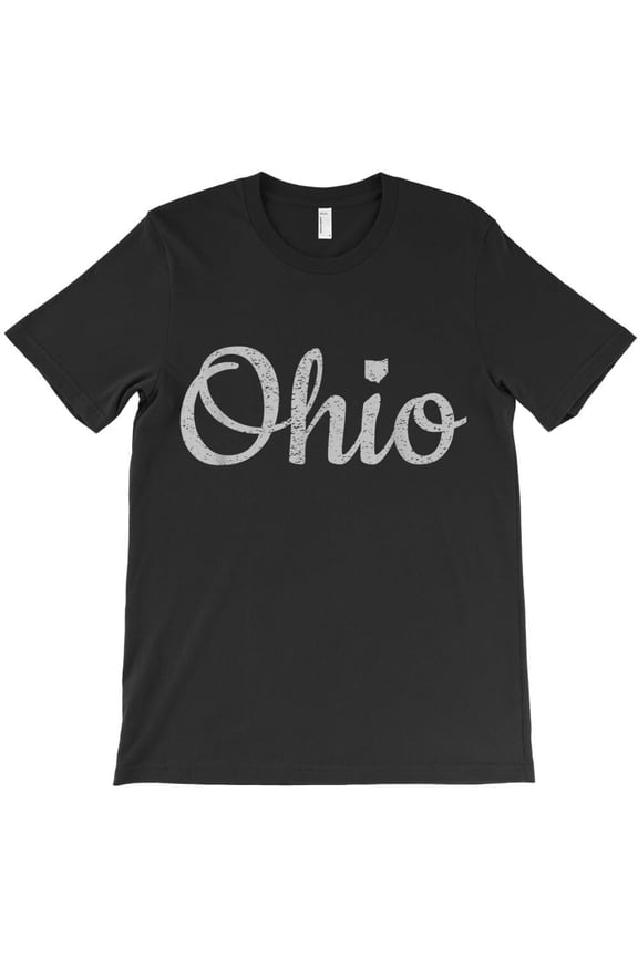 State Of Ohio Pride Funny Script Text Distressed Design Gifts - Best Gift H13229 Unisex T-Shirt, Up to 5XL Available