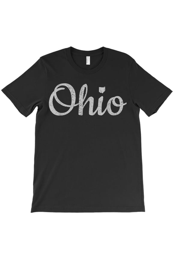 State Of Ohio Pride Funny Script Text Distressed Design Gifts - Unique Gift Tee H13228 Unisex T-Shirt, Up to 5XL Available