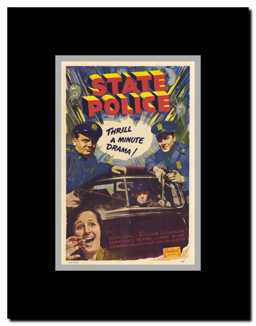 State Police Framed Movie Poster