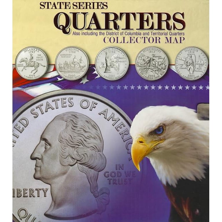 Whitman Publishing State Series Quarter Collector Map, Educational