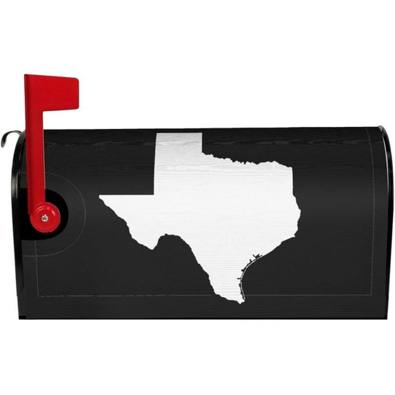 State of Texas Mailbox Cover Mailbox Wraps, Waterproof Mailbox Covers Magnetic Post Box Cover Standard Size 21"(L) x 18"(W) Garden Yard Outside Farmhouse Home Decor