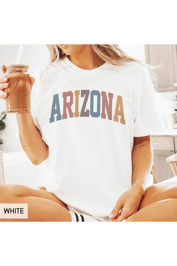 State Travel Him Her Cute Vintage Retro Az Trip Summer T-Shirt