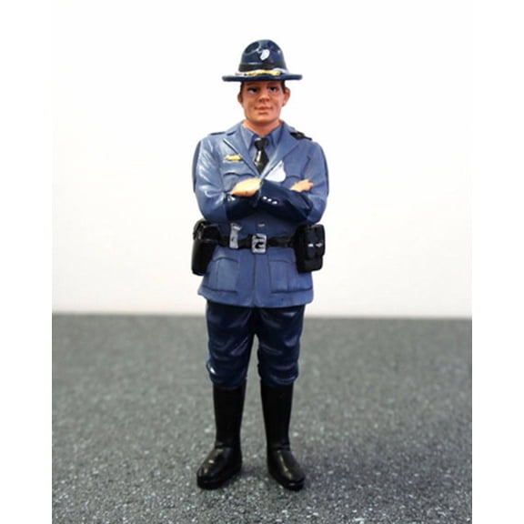 State Trooper Tim Figure, Blue - American Diorama Figurine 16161 - 1/24 scale