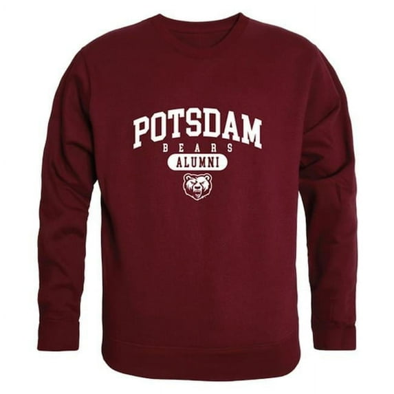 State University of New York Potsdam Bears Alumni Fleece Sweatshirt, Maroon - Extra Large