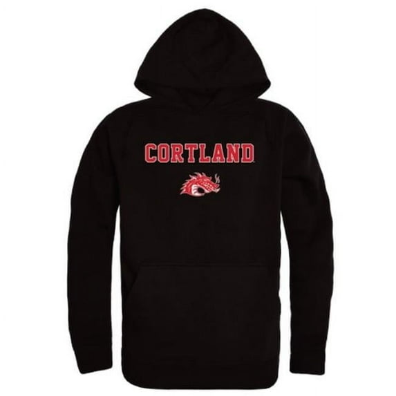 State University of New York at Geneseo Cortland Red Dragons Campus Hoodie, Black - Small